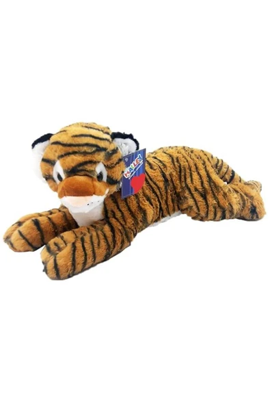 Peluş Yatan Aslan Kaplan PL62565 60 Cm - Resim 2