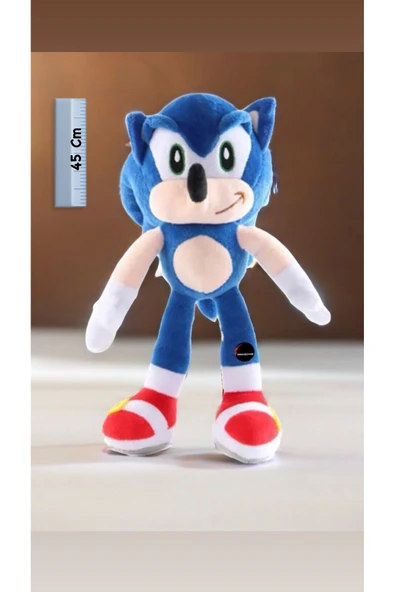 Sevimli Sonic Peluş Oyuncak Büyük Boy 45 Cm Hediyelik Uyku Arkadaşı ürün görseli 1
