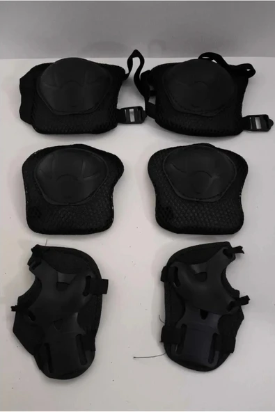 Çocuk Kask Dizlik Dirseklik Set 7 Parça Sarı - Resim 2