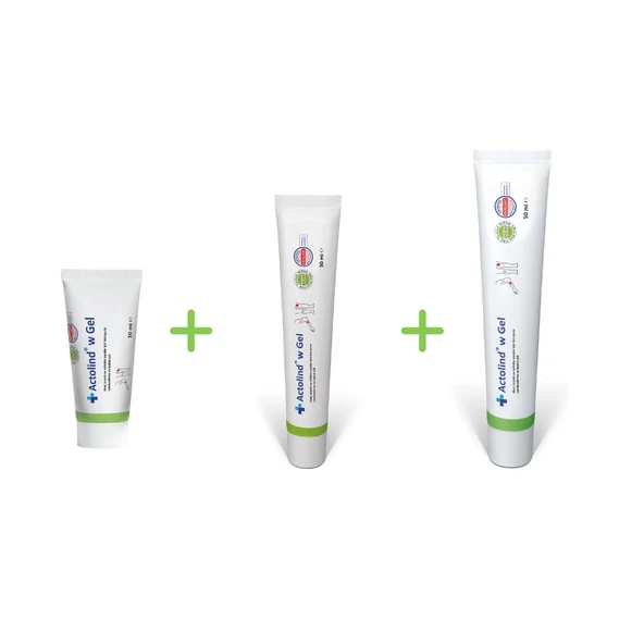 ACTOLIND® w GEL 10 ml + 30 ml + 50 ml Yara İyileştirme Jeli ürün görseli 1