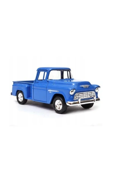 1955 Chevrolet Stepside Mavi 1:38 Ölçek Modelgaraj - Resim 2