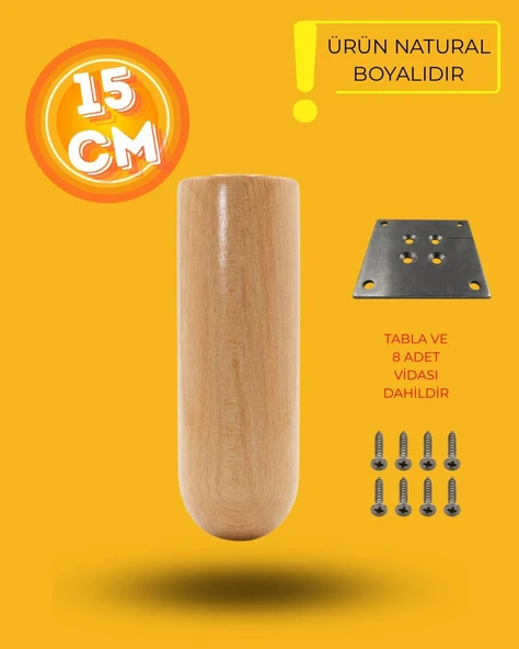 Ahşap Bohem Ayak 15 cm ürün görseli 1