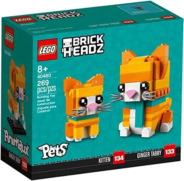 LEGO 40480 Brickheadz Tekir Kedi ürün görseli 1