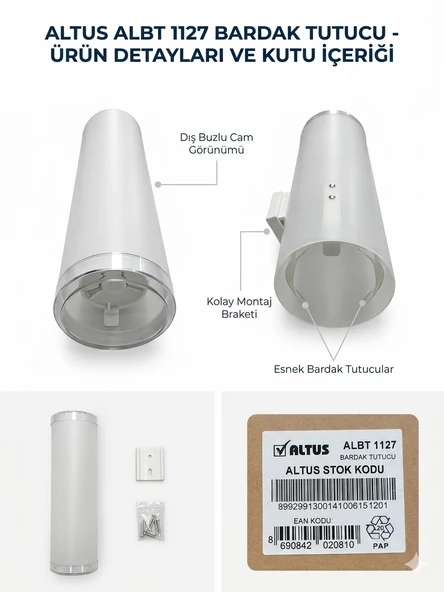 ALTUS ALBT 1127 Su Sebili Bardak Tutucu, Beko ve Arçelik ile de uyumludur. Orjinal ürün. ürün görseli 1
