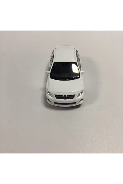 Die Cast Toyota Corolla Metal Çek Bırak Araba - beyaz ürün görseli 1