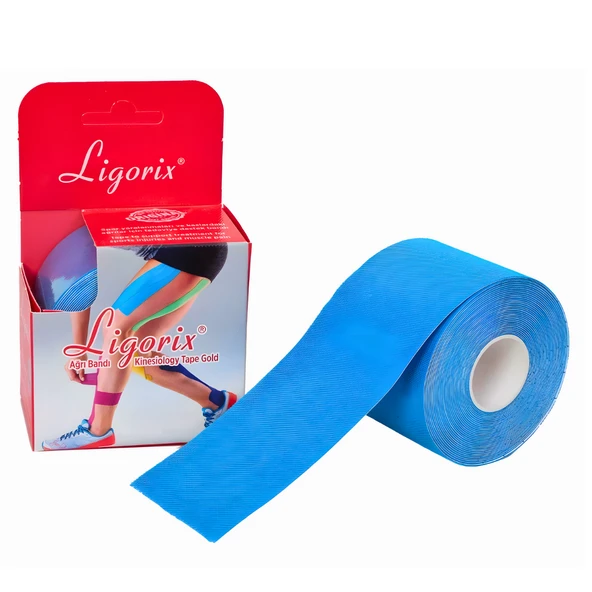 Ligorix Ağrı Kinesyoloji Bandı Mavi 5cm x 5 m 1 Adet ürün görseli 1