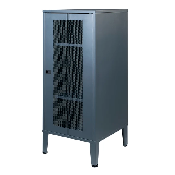 Lande Ziglat Serisi Kilitli Metal Home Office Dolabı %70 Perfore Kapaklı Antrasit Gri (RAL 7016) 450x940x450 mm ürün görseli 1