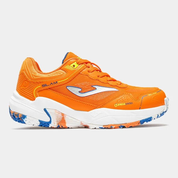 Joma JSLAMS2608OM Slam Jr Tenis ve Padel Ayakkabısı Çocuk - Turuncu/Mavi ürün görseli 1