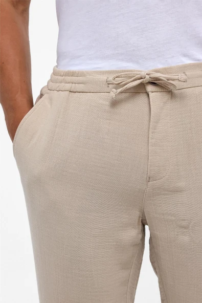 Siyah Slim Düz Jogger Pantolon - Resim 7