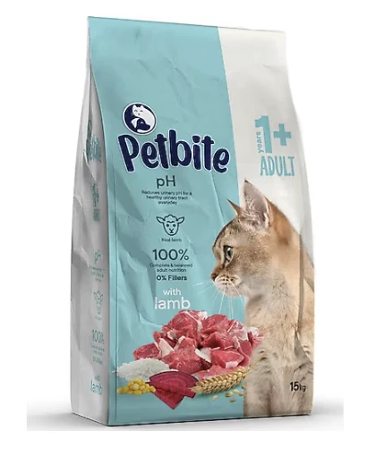 Petbite Kuzu Etli 15 kg Yetişkin Kedi Maması ürün görseli 1