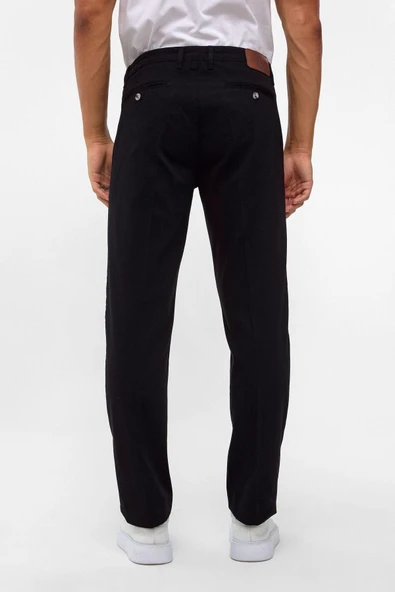 Lacivert Regular Armürlü Pantolon - Resim 9