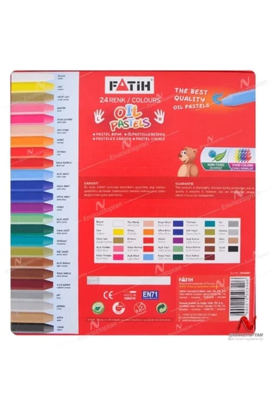 Fatih Pastel Boya 24 Renk - Resim 2