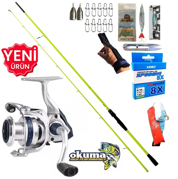 Okuma Aria 4000 270cm 5-55gr Karbon Oslo High Tech Spin Olta Takımı Seti ürün görseli 1
