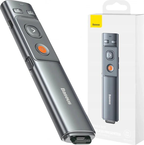 Baseus Orange Dot Sunum Kumandası Gri ACFYB-0G ürün görseli 1