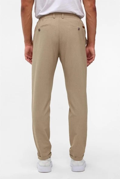 Lacivert Slim Düz Jogger Pantolon - Resim 9