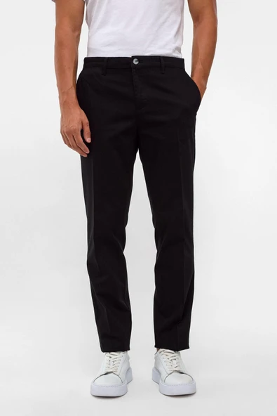 Lacivert Regular Armürlü Pantolon - Resim 3