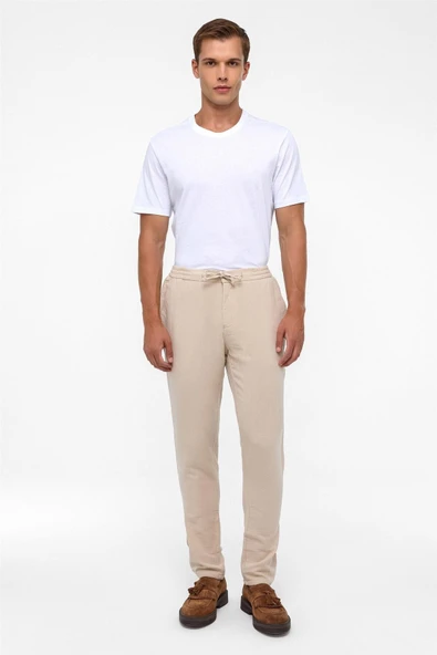 Siyah Slim Düz Jogger Pantolon ürün görseli 1