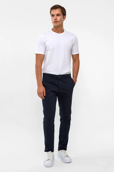 Siyah Slim Fit Armürlü Pantolon - Resim 2