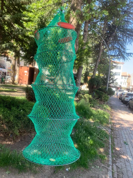 3 Şamandıralı 5 Çemberli Örme İp Katlanabilir Livar ürün görseli 1