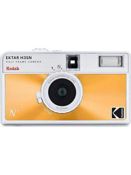 Kodak Ektar H35N 35mm Filmli Fotoğraf Makinesi Sırlı Turuncu ürün görseli 1