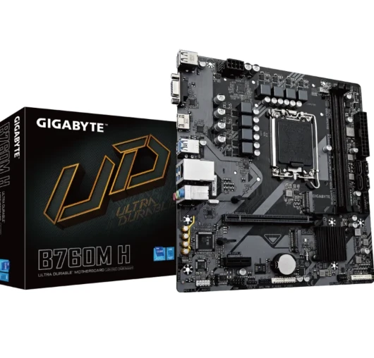 GIGABYTE B760M-H DDR5 VGA-HDMI PCIe 4.0 1700p mATX ürün görseli 1