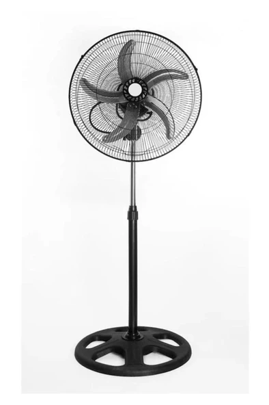 Moon 18" 85w 5 Kanatlı 4 Salınımlı Ayaklı Sanayi Tipi Vantilatör (METAL PERVANE) ürün görseli 1