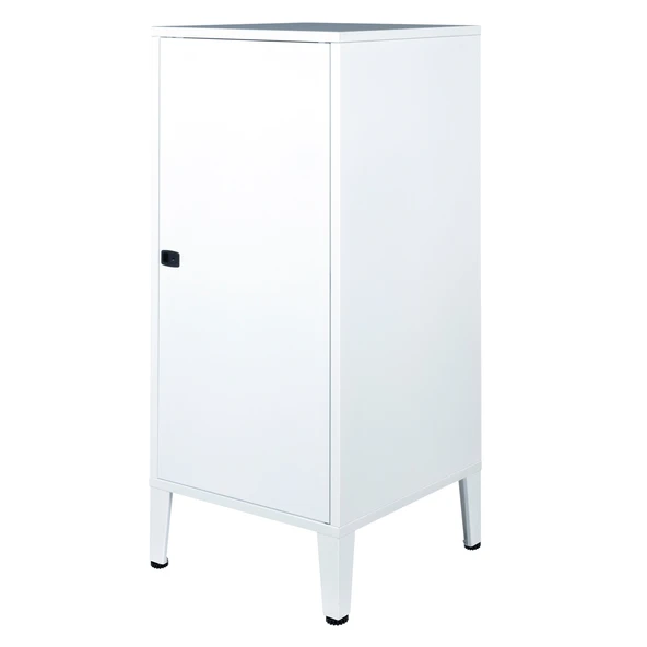 Lande Ziglat Serisi Kilitli Metal Home Office Dolabı Metal Kapaklı Beyaz (RAL 9003) 450x940x450 mm ürün görseli 1