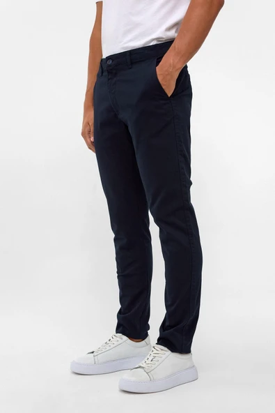 Siyah Slim Fit Armürlü Pantolon - Resim 6