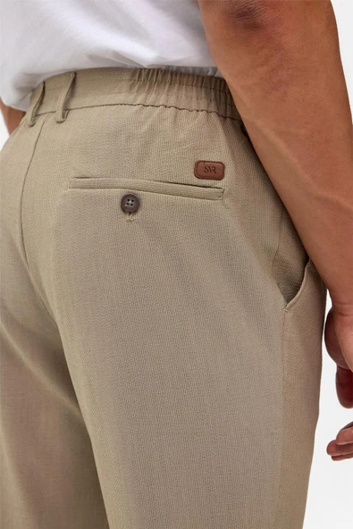 Lacivert Slim Düz Jogger Pantolon - Resim 11