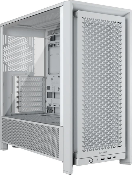 CORSAIR Frame 4000D Modüler Orta Kule ATX PC Kasası – Yüksek Hava Akışı, InfiniRail™ Fan Montaj Sistemi, Çift 360mm Radyatör Desteği, ASUS BTF, MSI Project Zero, Gigabyte Proje Stealth – Beyaz Outlet ürün görseli 1