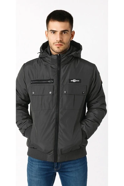 RİO SPORT FULL PELUŞ ÇIKMA KAPÜŞON SUYA DAYANIKLI MONT ürün görseli 1