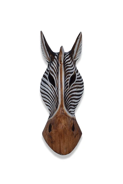 Zebra Kafası Maske, Duvar Objesi, Ahşap Mask, Dekoratif Hediye ürün görseli 1