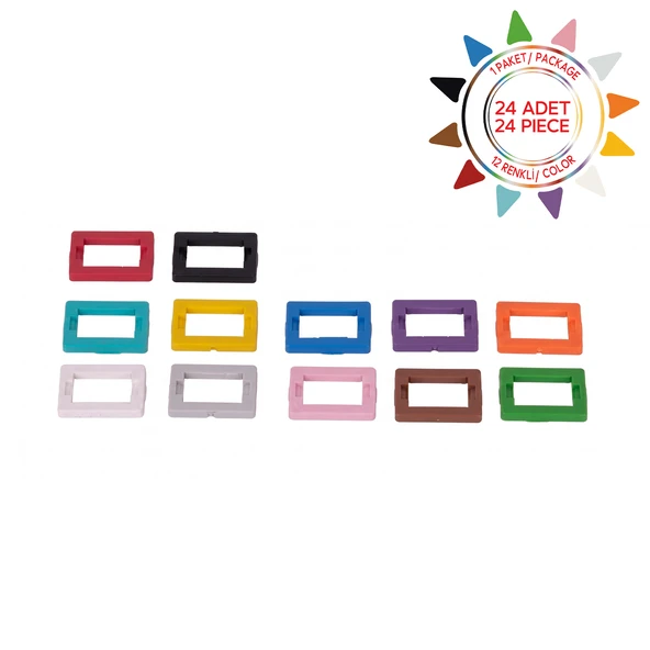 Alfafonet Fast-Fit SC-Dupleks/LC-Quad 24'lü Fiber Optik Adaptör Sabitleyici Plastik Aparat - 12 Renk ürün görseli 1
