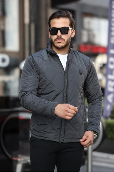 BLUESMODA HAKİM YAKA KAPİTONE GİZLİ KAPÜŞON İÇİ PELUŞ MONT ürün görseli 1