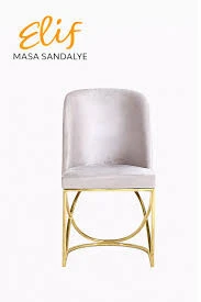 Aslı Modern Metal Ayaklı Sandalye Premium Tasarım ürün görseli 1