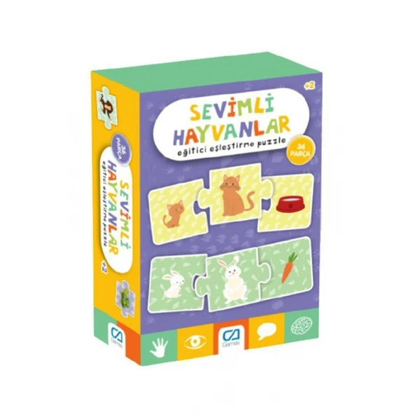 Games Sevimli Hayvanlar Eğitici Eşleştirme Puzzle 36 Parça 5128 ürün görseli 1