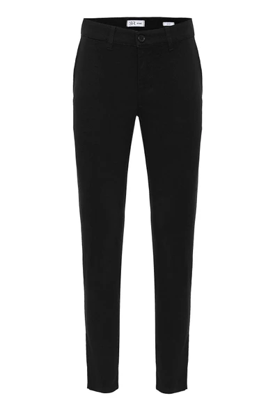 REGULAR (RAHAT) KALIP NORMAL BEL NORMAL PAÇA PAMUKLU KETEN PANTOLON - Resim 10