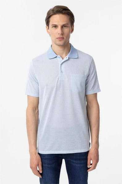 Mavi Regular Armürlü Polo Yaka Tişört - Resim 2