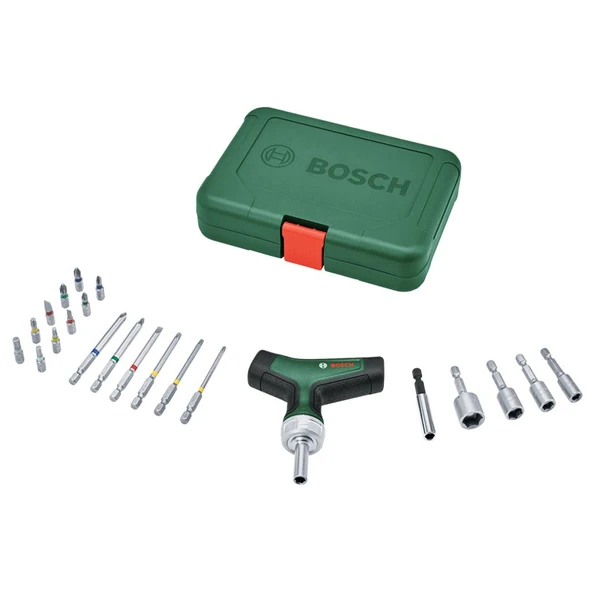 Bosch T Tipi Cırcırlı Tornavida Seti 22 Parça ürün görseli 1