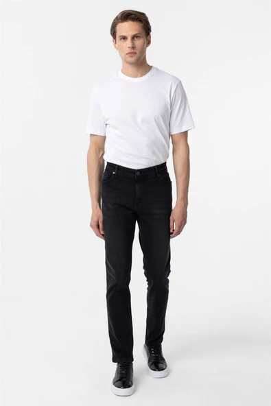 Siyah Slim Fit Denim Pantolon ürün görseli 1