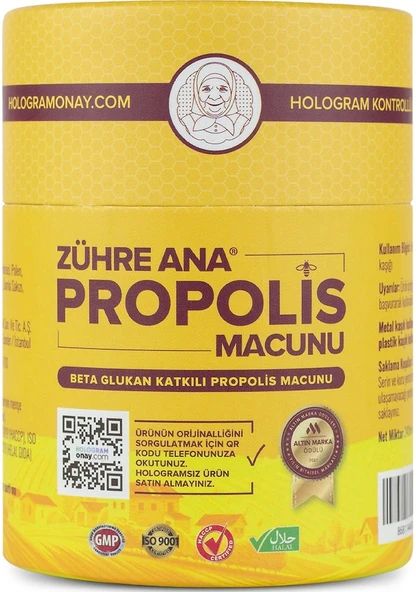 Zühre Ana Propolis Macunu Beta Glukan Katkılı 240 ml ürün görseli 1