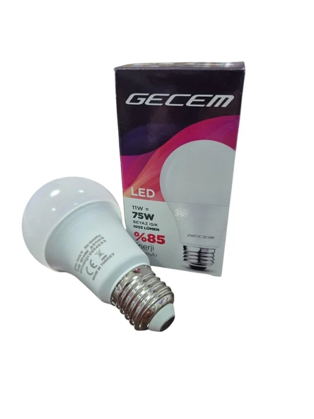 Gecem 11W E27 Led Ampul 6500K ürün görseli 1