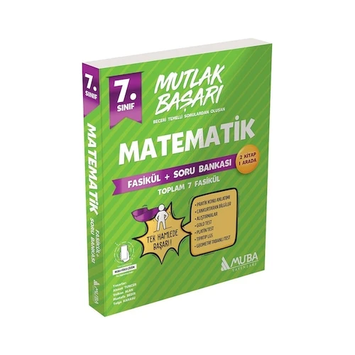 7.Sınıf Mutlak Başarı Matematik Fasikül ve Soru Bankası -  Muba Yayınları ürün görseli 1
