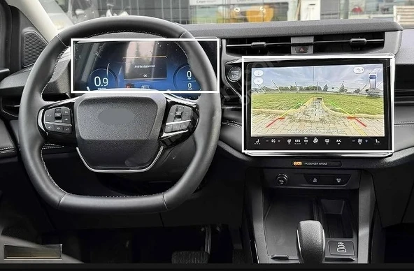 Ford Puma 2025-2026 Dijital Gösterge ve Navigasyon Uyumlu 9H Nano Ekran Koruyucu 2 li set ürün görseli 1