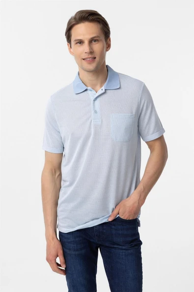 Mavi Regular Armürlü Polo Yaka Tişört - Resim 4
