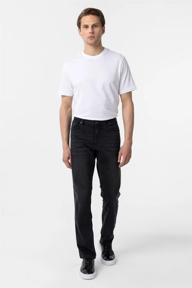 Siyah Regular Denim Pantolon ürün görseli 1