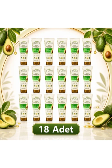 Dalan Avokado Yağı Besleyici Hızlı Emilen Tüp Krem 250 ml - 18'li Set ürün görseli 1