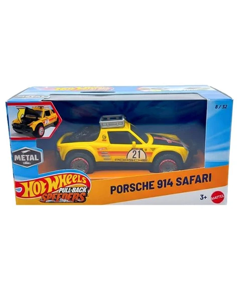 Hot Wheels Pull Back Speeders Porsche 914 Safari HWH34 ürün görseli 1