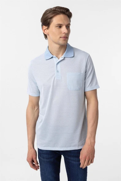 Mavi Regular Armürlü Polo Yaka Tişört - Resim 6