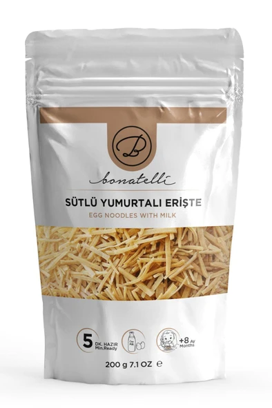 Sütlü Yumurtalı Erişte 200 G | Bebek Makarna +8 Ay ürün görseli 1